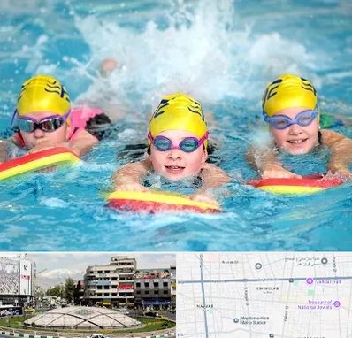 آموزش شنا کودکان در مرکز تهران