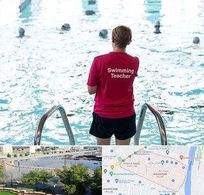 دوره مربیگری شنا در گلستان اهواز