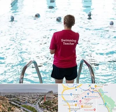 دوره مربیگری شنا در معالی آباد شیراز