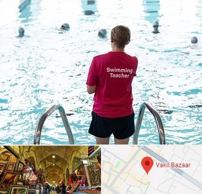 دوره مربیگری شنا در بازار وکیل شیراز