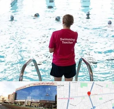 دوره مربیگری شنا در نصف راه تبریز