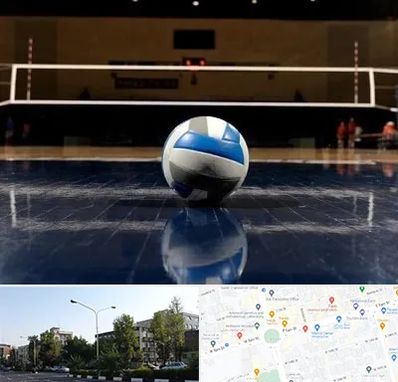 باشگاه والیبال در میدان کاج