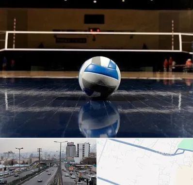 باشگاه والیبال در بلوار ارتش