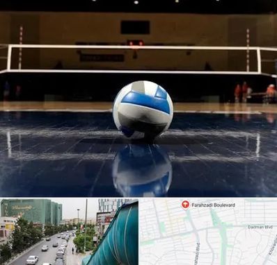 باشگاه والیبال در بلوار فرحزادی