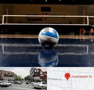 باشگاه والیبال در خیابان آذربایجان
