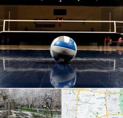 باشگاه والیبال در باغ فیض