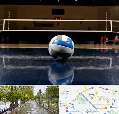 باشگاه والیبال در خیابان ارم شیراز