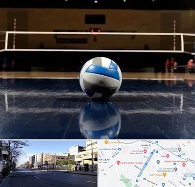 باشگاه والیبال در خیابان ملاصدرا شیراز