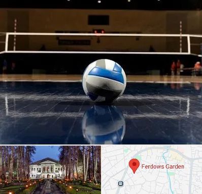 باشگاه والیبال در باغ فردوس