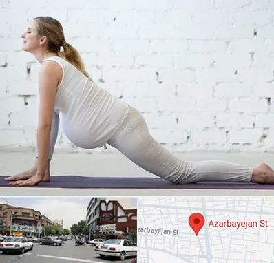 کلاس پیلاتس بارداری در خیابان آذربایجان