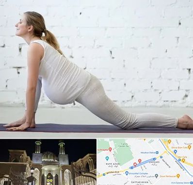 کلاس پیلاتس بارداری در زرگری شیراز