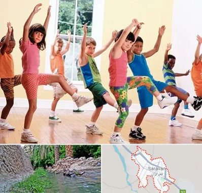 کلاس ایروبیک کودکان در سراوان