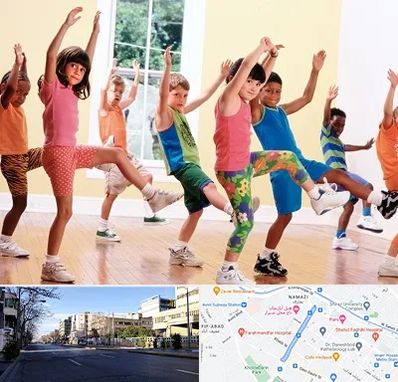 کلاس ایروبیک کودکان در خیابان ملاصدرا شیراز