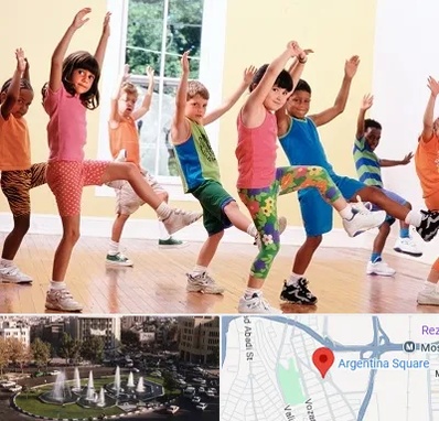 کلاس ایروبیک کودکان در آرژانتین
