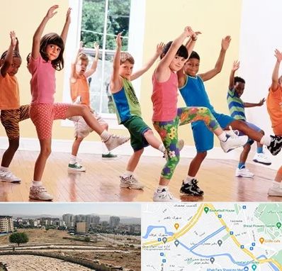 کلاس ایروبیک کودکان در کوی وحدت شیراز