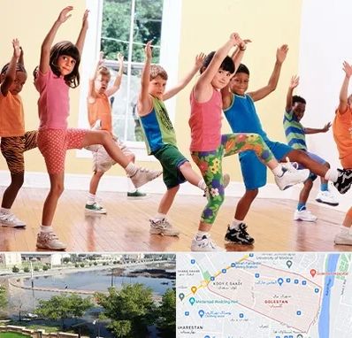 کلاس ایروبیک کودکان در گلستان اهواز