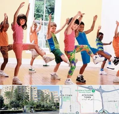 کلاس ایروبیک کودکان در آپادانا