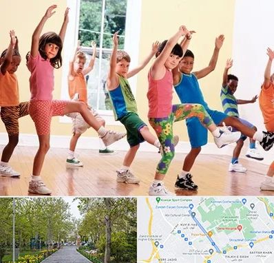 کلاس ایروبیک کودکان در قدوسی غربی شیراز