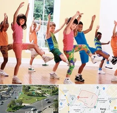 کلاس ایروبیک کودکان در شاهین ویلا کرج