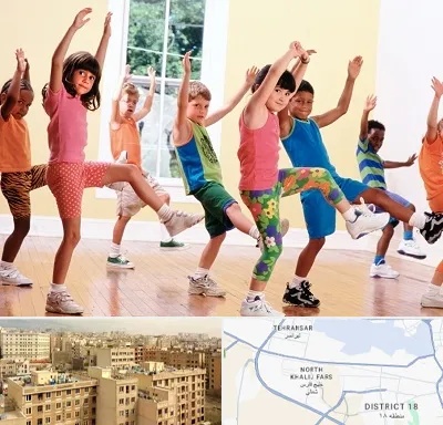 کلاس ایروبیک کودکان در جنوب غرب تهران