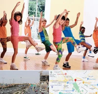 کلاس ایروبیک کودکان در بلوار توس مشهد