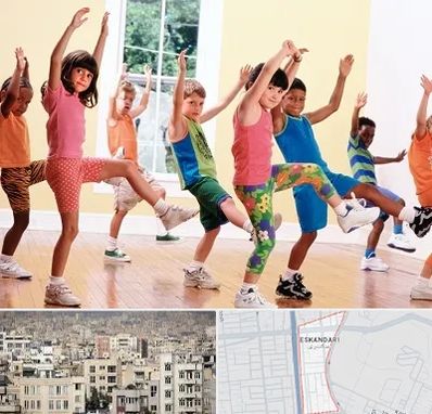کلاس ایروبیک کودکان در اسکندری