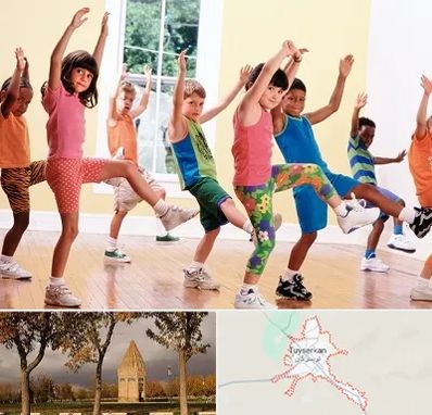 کلاس ایروبیک کودکان در تویسرکان