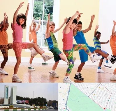 کلاس ایروبیک کودکان در بلوار فلسیطین مشهد