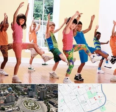 کلاس ایروبیک کودکان در زرافشان اسلامشهر