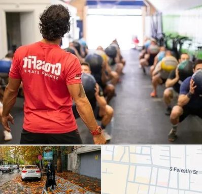 مربی کراس فیت در خیابان فلسطین