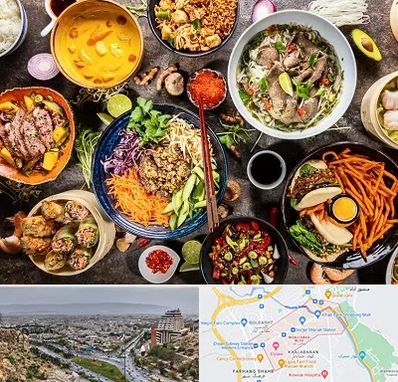 آموزشگاه غذا های بین المللی در معالی آباد شیراز