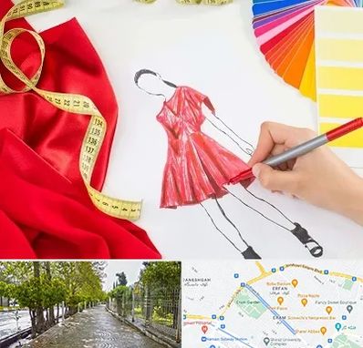 کلاس طراحی لباس در خیابان ارم شیراز