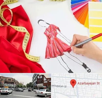 کلاس طراحی لباس در خیابان آذربایجان