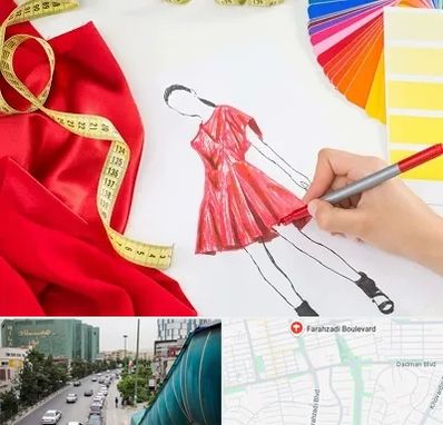 کلاس طراحی لباس در بلوار فرحزادی