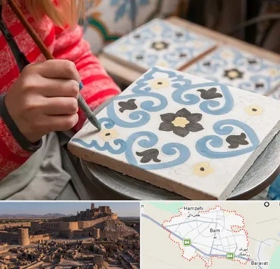 کلاس آموزش نقاشی روی سرامیک در بم