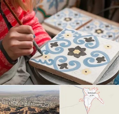 کلاس آموزش نقاشی روی سرامیک در اسفراین