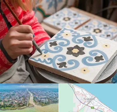 کلاس آموزش نقاشی روی سرامیک در تنکابن