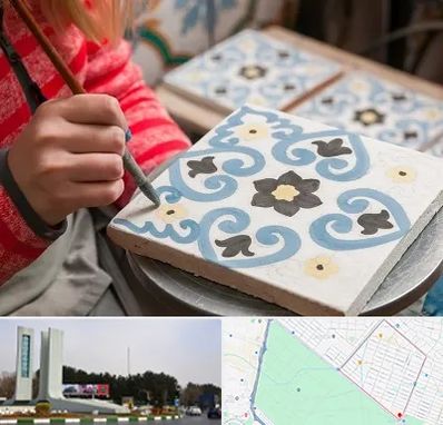 کلاس آموزش نقاشی روی سرامیک در بلوار فلسیطین مشهد