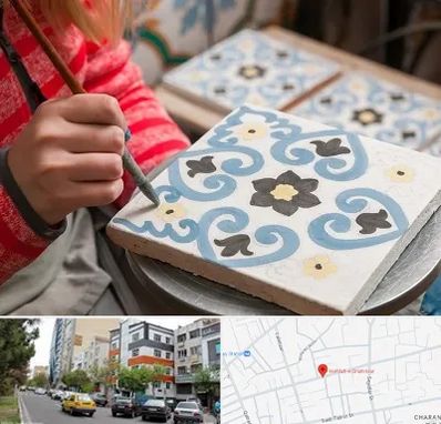 کلاس آموزش نقاشی روی سرامیک در هفده شهریور تبریز