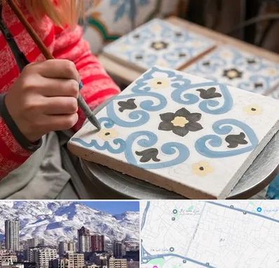 کلاس آموزش نقاشی روی سرامیک در ازگل