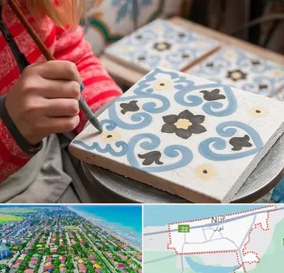 کلاس آموزش نقاشی روی سرامیک در نور
