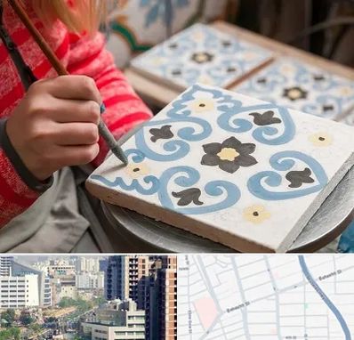 کلاس آموزش نقاشی روی سرامیک در خیابان بهشتی