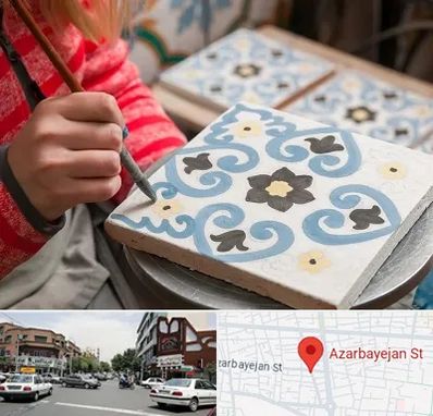 کلاس آموزش نقاشی روی سرامیک در خیابان آذربایجان