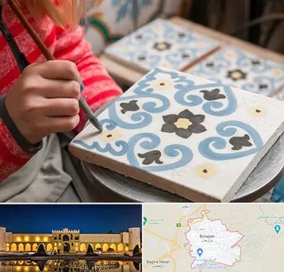 کلاس آموزش نقاشی روی سرامیک در برازجان