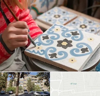 کلاس آموزش نقاشی روی سرامیک در دولت آباد