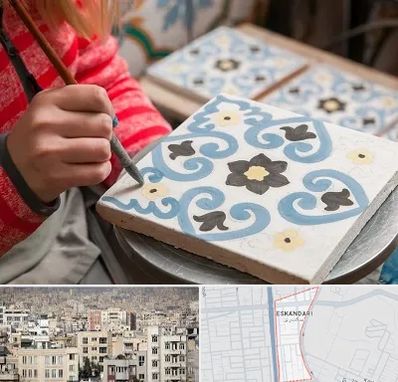 کلاس آموزش نقاشی روی سرامیک در اسکندری