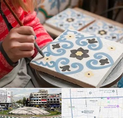 کلاس آموزش نقاشی روی سرامیک در مرکز تهران