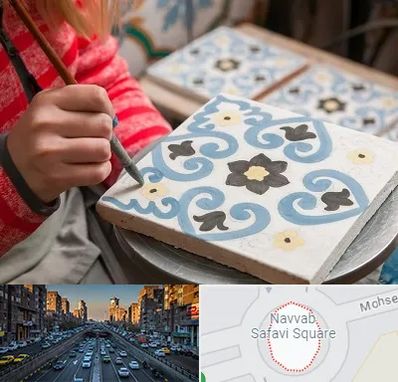 کلاس آموزش نقاشی روی سرامیک در نواب