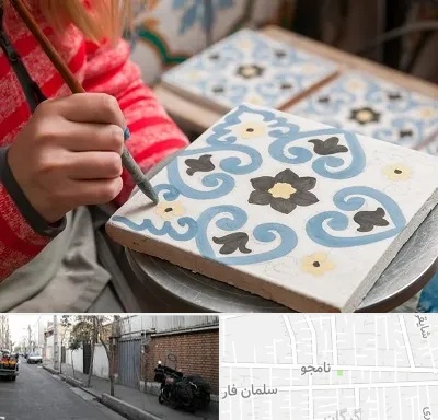 کلاس آموزش نقاشی روی سرامیک در خیابان نامجو