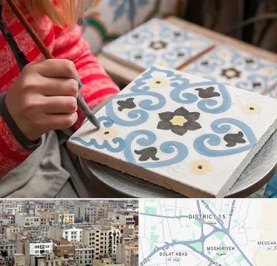 کلاس آموزش نقاشی روی سرامیک در جنوب شرق تهران
